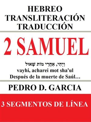 cover image of 2 Samuel--Hebreo Transliteración Traducción